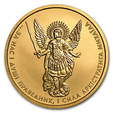 2014 Ukraine 1/2 oz Gold Archangel Michael Bu - Sku #91226