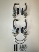 Fahrrad V-Brake Bremsen Set Aluminium Silber