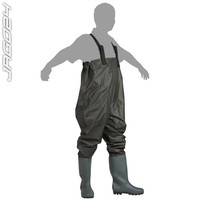 Wathose Angelhose Teichhose Stiefel Nylon/PVC Gr. 39-47 100% wasserdicht NEU