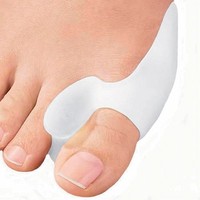 2 Silikon Zehenspreizer Reibungsschutz Ballenschutz Hallux Valgus Fußbandage 