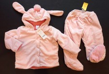 Nwt Gymboree Dog Days 18-24 Mths Pink Fleece Poodle Hoodie Jacket & Footed Pants