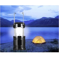  LED Camping Lampe Solar Laterne  tragbar zusammenklappbar wasserdicht Leuchte 