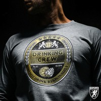 DRINKING CREW Longsleeve / PGwear / Ultras / Hooligans / Fußball / NEU&OVP