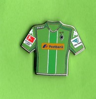 TRIKOT - PIN    BORUSSIA MÖNCHENGLADBACH   GRÜN   2015-16   LIGA + HERMES PATCH