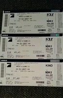 Rea Garvey Tickets 3.9.16 Hamburg *2 Er. & 1 Kind* drei Stück!!!!