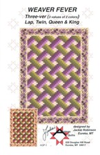 Weaver Fever Quilt Pattern Pieced From Yardage, Bargello, 4 Size Options #AQP-1