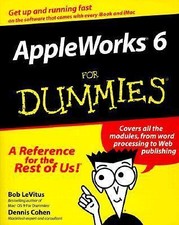 AppleWorks 6 For Dummies, LeVitus, Bob, Good Book