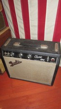 Vintage 1966 Fender Champ Electric Guitar Amplifier Blackface Sounds Amazing