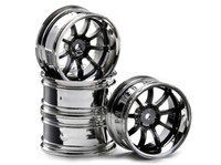 Drift Felgen 6 mm 1/10 schwarz/chrom Nr. 211000111 von Ansmann