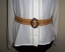 Civil War/Victorian/Sass Ladies Adjustable Belt (shades of Tan) max. 39"