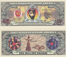 10 One Million Snakes Reptile Snake Fake Money Bills
