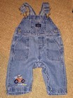 CARTER'S Blue Jean DENIM BIB Bibbed OVERALL Pants Jeans 6 MOnTH Baby Infant