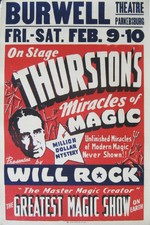 Thurston Presents Will Rock At Burwell Theatre - Original Magic Poster