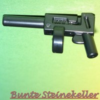 ED64) 4 Stück schwarze BLASTER / TOMMY GUN / MASCHINENGEWEHR GEWEHR unbespielt