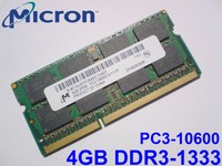 4GB DDR3-1333 PC3-10600 MICRON MT16JSF51264HZ-1G4D1 LAPTOP SODIMM RAM SPEICHER