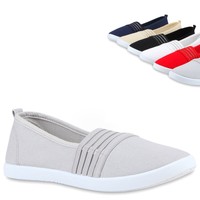 Bequeme Damen Slip-Ons Slipper Cut-Outs Sneakers Freizeit 811146 Trendy