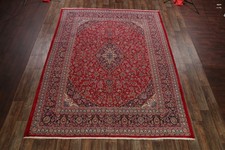 Stunning Floral Red 10x13 Mashad Persian Oriental Area Rug Carpet 12' 8" x 9' 9"