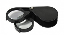 Dual 5x+5x Lenses in One 10x Pocket Loupe