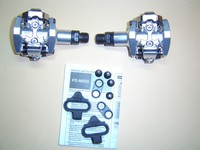 Shimano PD-M505 SPD Klickpedale incl Cleats MTB 9/16" silber NEU