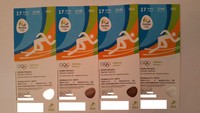 4 Tickets AT011 Olympia Olympische Spiele Rio 2016 17.08.2016