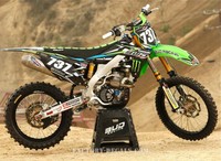 Kawasaki Full Plastics and Bud Racing Graphics KXF KX 125 250 450 1995-present