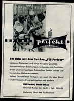 Perfekt-Der Helm mit dem Zeichen VEB Perfekt--Berlin--Werbung von 1960