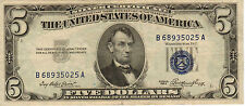 1953 $5 Silver Certificate Blue Seal, High Grade (N-35)