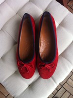 Jenny by ARA Ballerinas Gr. 38, rot, Wildleder