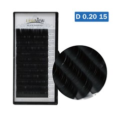 Lashview Eyelash Extensions D 0.20 15mm Mink Lashes Individual False Eyelashes