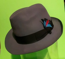vintage Borsalino mens fedora hat made in Italy size 7