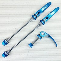 SCHNELLSPANNER SET QR-L05 FÜR VORNE HINTEN SATTELKLEMME in BLAU
