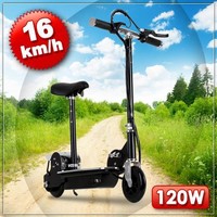 RACING E-SCOOTER ESCOOTER ELEKTRO SCOOTER CITY ROLLER BIKE 16 KMH SPEED + SATTEL