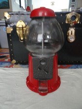 King Carousel Industries Red Bubble Gum Machine - Cast Metal & Glass