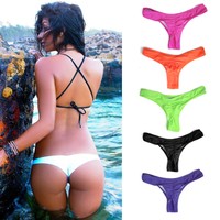Gr. 28 30 32 34 36 38 Dame Brazilian G-String Slip Bikini Unterwäsche Bikinihose