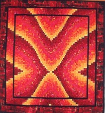 ~ NEW QUILT PATTERN ~ BARGELLO WITH A BANG  ~ 64"X72"  ~