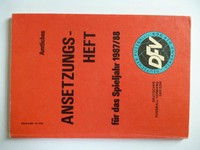 Bu30 ANSETZUNGSHEFT FUSSBALLVERBAND der DDR Oberliga 1987/88 DFV Sport Fussball