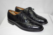 Allen Edmonds Black "Byron" Cap-Toe Oxfords Size 10