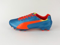 Puma Fußballschuh evoSPEED 1.2 FG 102833 05 blue-peach-yellow +NEU+ alle Größen