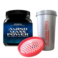Amino Mass Power Aminosäuren mit BCAA, Arginin, zum Muskelaufbau Bodybuilding