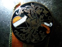 Studentika Burschenband Bandknopf mit Schieber