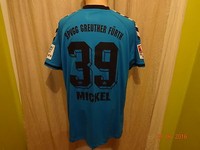 SpVgg Greuther Fürth hummel Matchworn Trikot + Nr.39 Mickel + Handsigniert Gr.XL