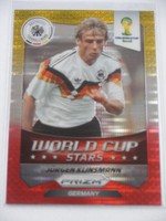 2014 Panini Prizm World Cup Stars Prizms Yellow Red Pulsar #46 Jürgen Klinsmann