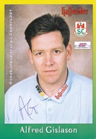 Alfred Gislason  SC Magdeburg 2000/2001 Handball Karte signiert - 264828