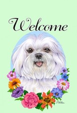 Garden Indoor/Outdoor Welcome Flag (Flowers) - Maltese 630411