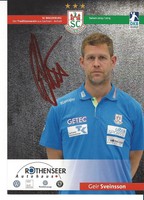 Autogrammkarte AK signiert signed SC Magdeburg GEIR SVEINSSON