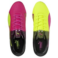 Puma evoSPEED 4.5 Tricks AG Fußballschuhe Kunstrasen pink-gelb NEU 73153