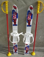 Babyski Lernski 70cm Kinderski für Kinder in Fabe Weiß Clown mit Luftballon