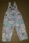 OshKosh B'Gosh Overalls Vtg Size 12 Months Pastel Playing Cards 
