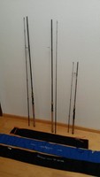 3 Spinnruten. Versch. Wurfgewichte und Längen