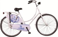 Hollandrad Altec Fahrrad Omafietsen Kinderrad  Mädchenfahrrad 24 Zoll weiß-glanz